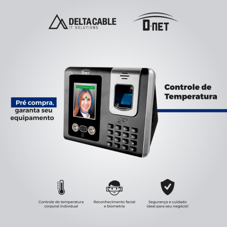D-NET traz ao mercado equipamento que combina aferição de temperatura a controle de acesso.
